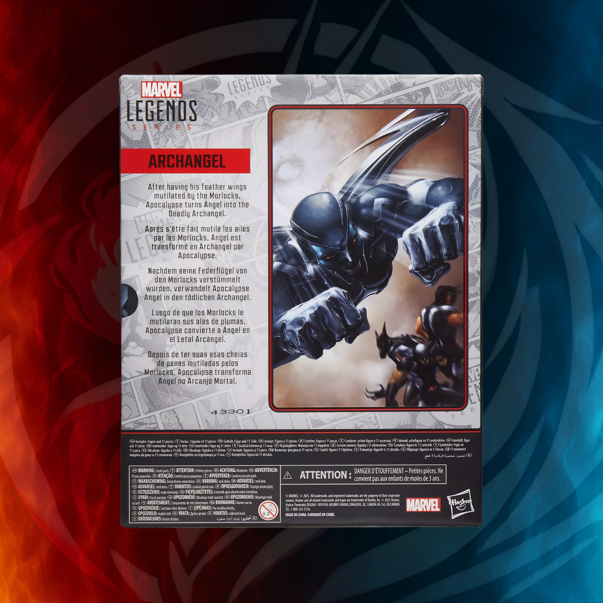 Marvel Legends Archangel X-Force carded
