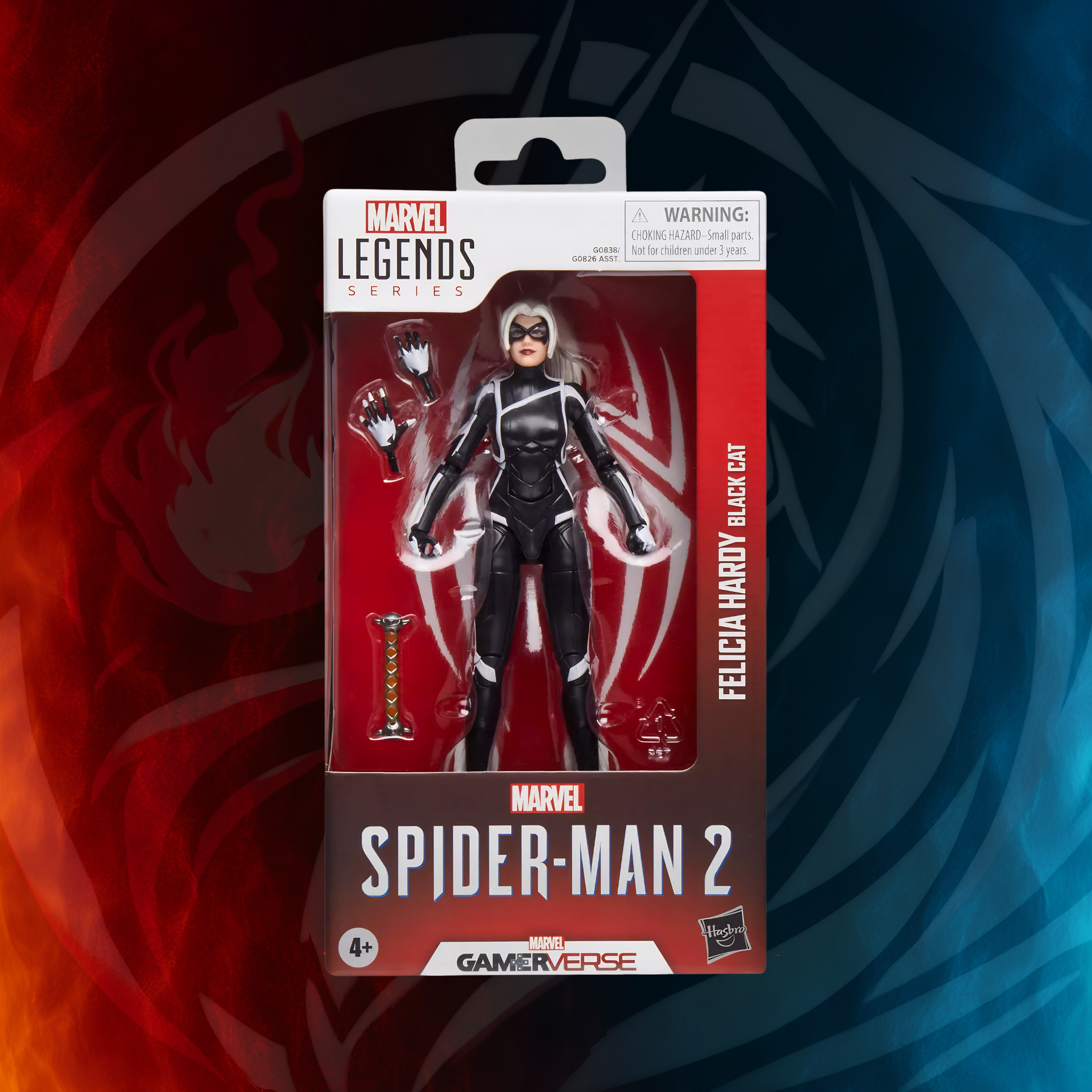 Marvel Legends Gamerverse Black Cat figure carded front
