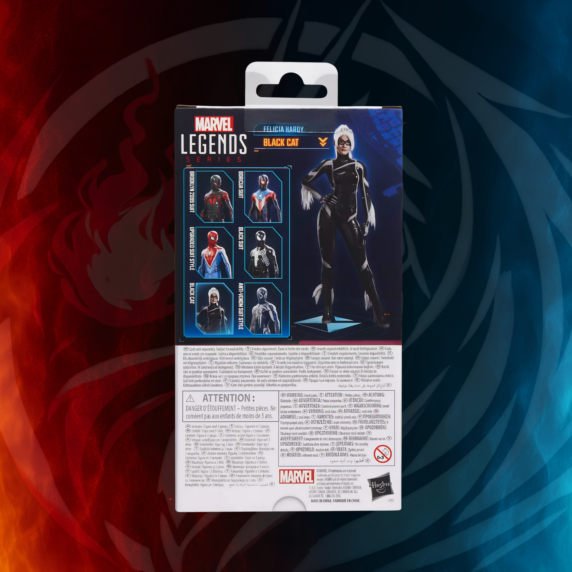 Marvel Legends Gamerverse Black Cat card back