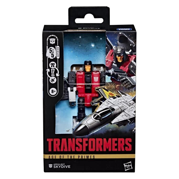 Hasbro Transformers Age of the Primes Skydive packaging back