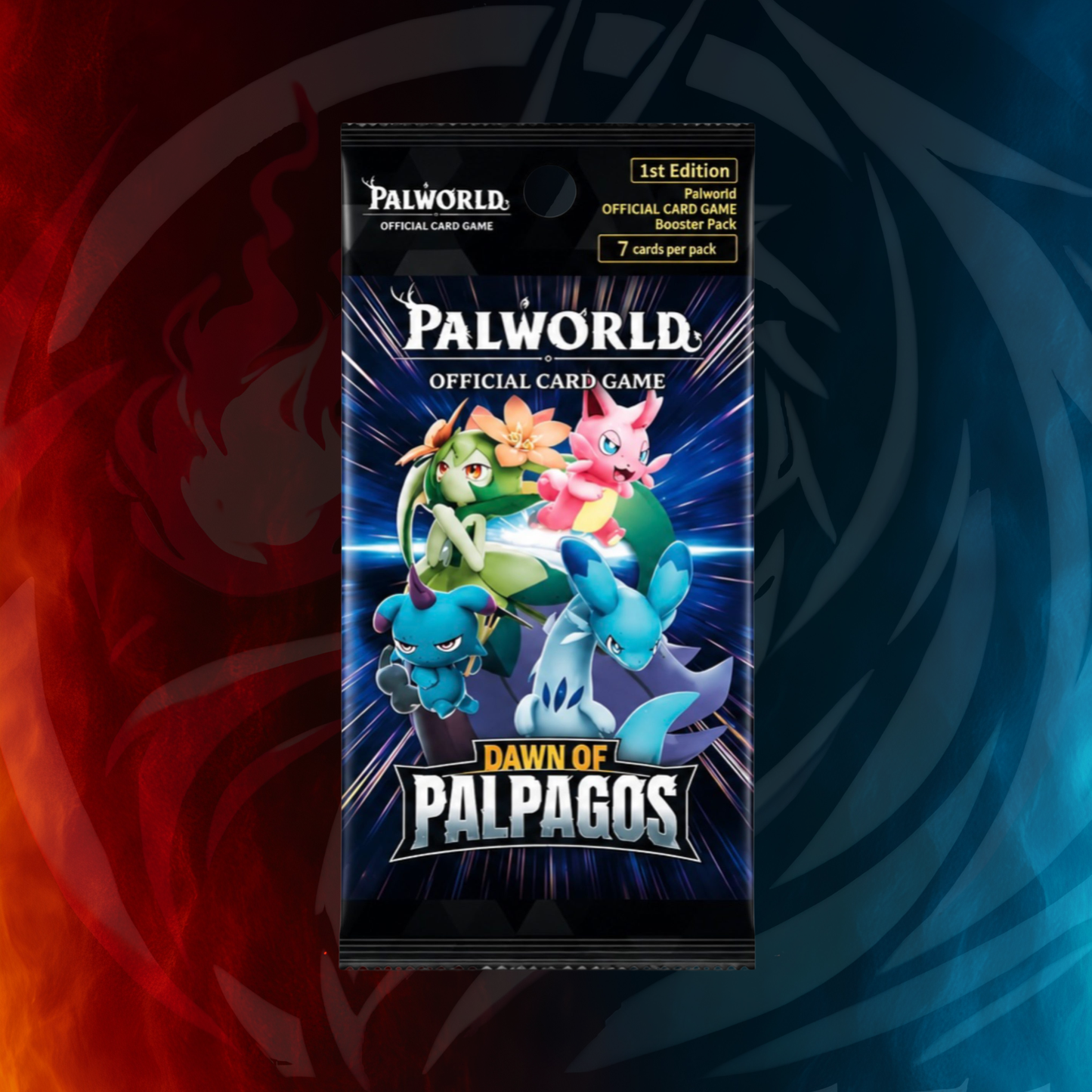 Palworld OCG: Dawn of Palpagos single booster pack, 7 cards