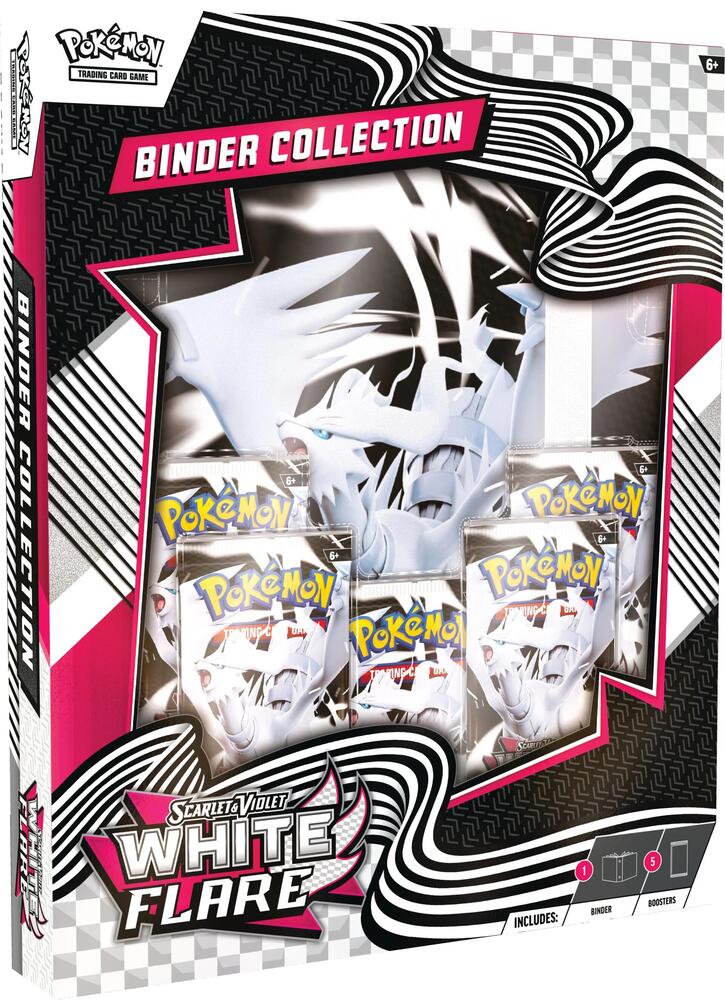 Pokémon TCG Scarlet & Violet White Flare Binder Collection sealed product with 9-pocket binder and booster packs  authentic collectible at Prime 151 Collectibles.