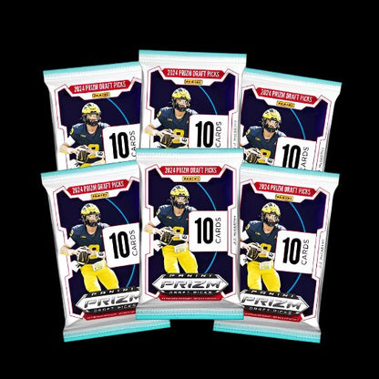 2024 Panini NFL Prizm Draft Picks Football Trading Card Mega Box - Prime 151 Collectibles