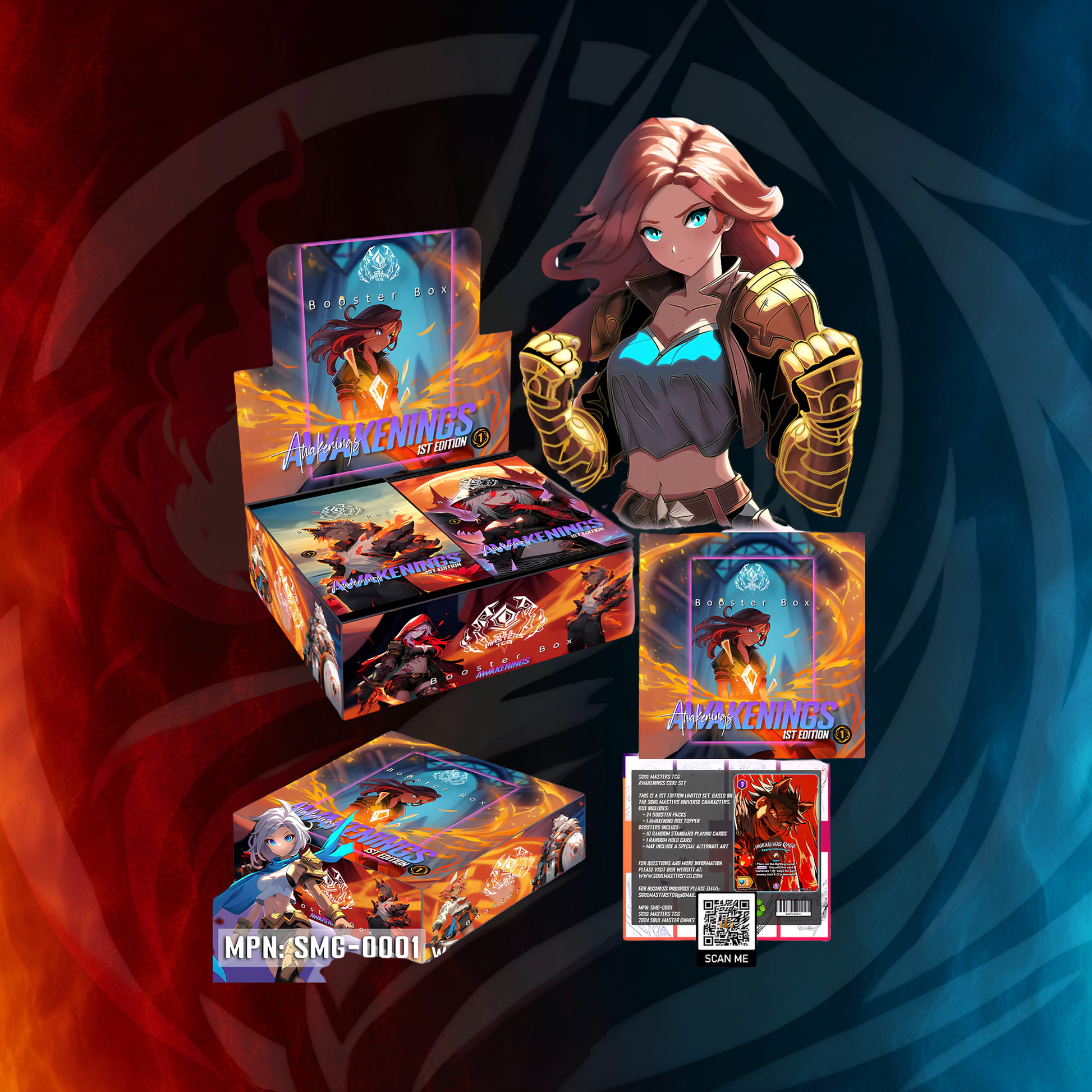 Soul Masters Awakenings booster box with character card