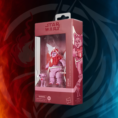 Star Wars Black Series Ewok Valentines Day Edition carded angle
