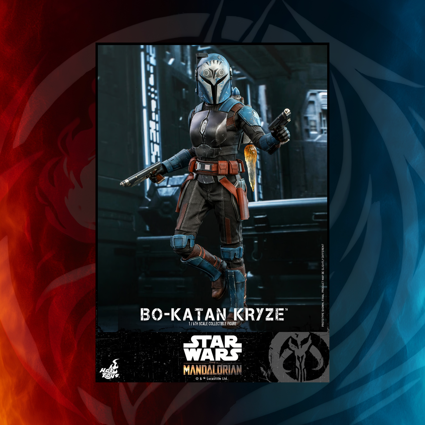 Bo-Katan Kryze sixth scale figure action pose
