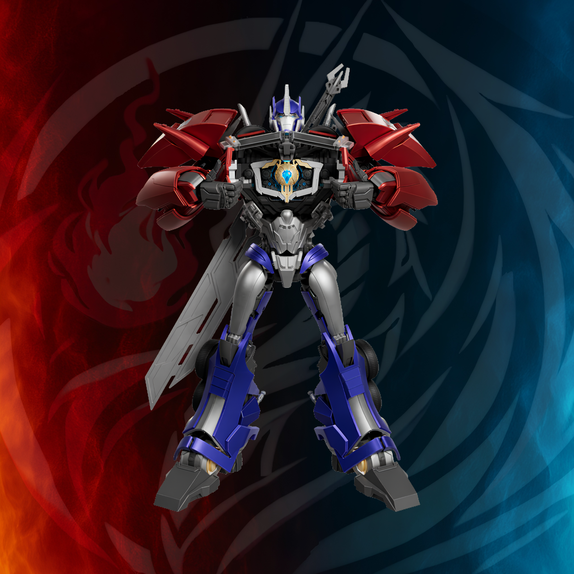 Transformers Prime Optimus Prime Action Edition 06 model kit built